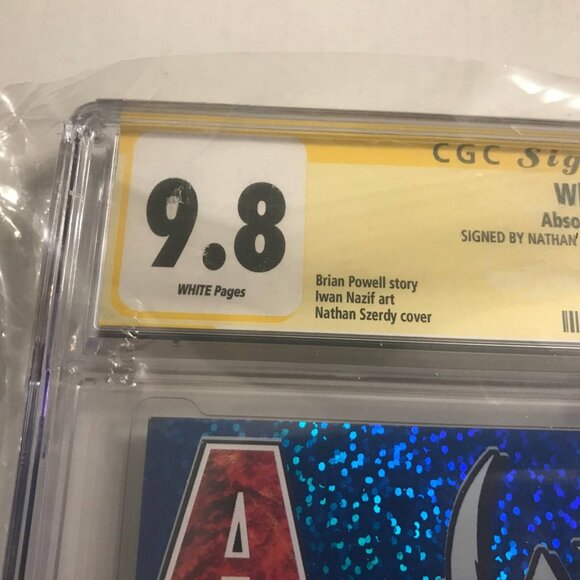2019 Absolute Comics White Widow #2 Frozen Hearts Blue Foil Variant CGC 9.8 Sign - Picture 5 of 6